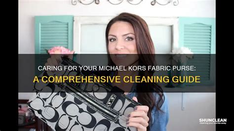 clean inside of michael kors purse|how to clean canvas purse.